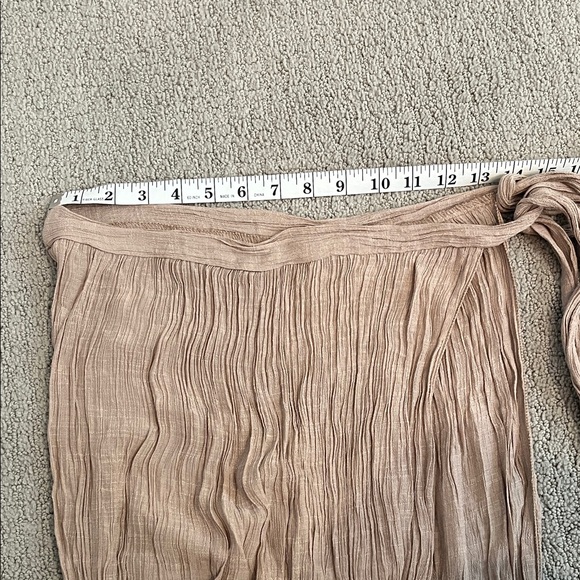 🩷 Side Tie Sarong Swim Coverup Wrap Maxi Skirt Bikini Swimsuit Cover - Picture 3 of 5